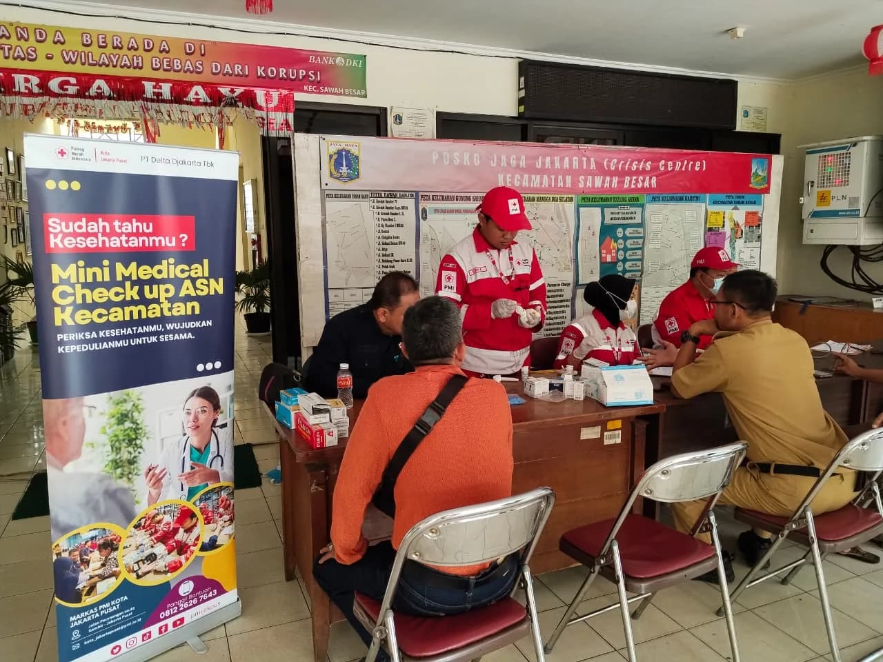 Adakan Mini MCU di Sawah Besar, PMI Jakpus Gelorakan Pola Hidup Sehat