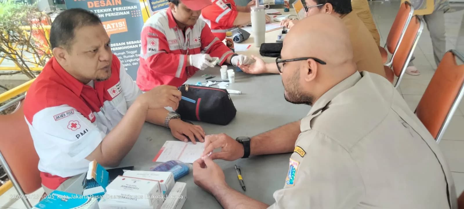 PMI Jakpus Hadirkan Lagi Layanan Kesehatan Gratis, Sekarang di Tanah Abang