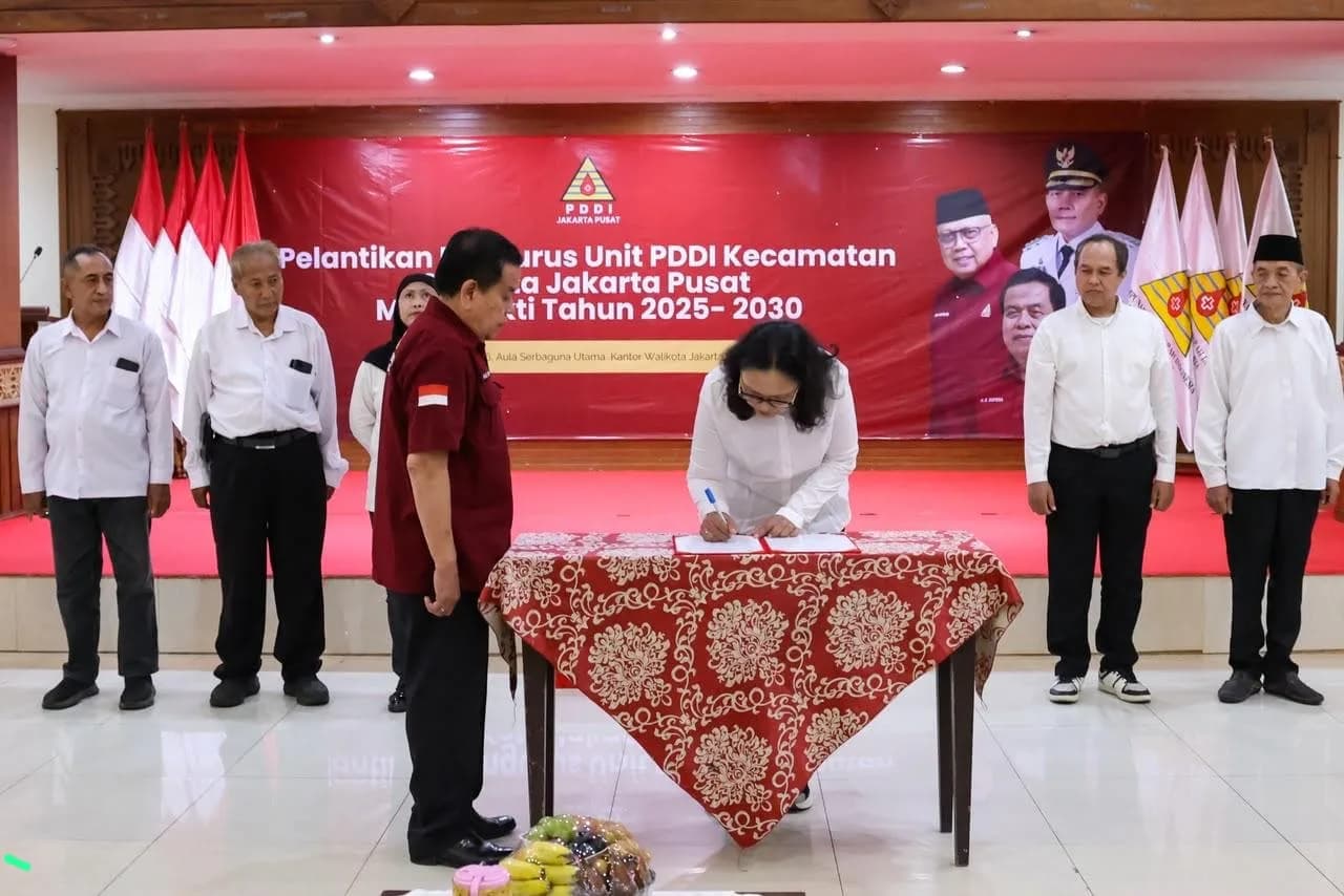 Lantik Pengurus Kecamatan, PDDI Jakarta Pusat Satukan Langkah dan Perkuat Pengabdian