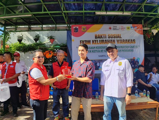 PMI Jakut Tunjukan Aksi Nyata Dalam Pelayanan Kesehatan Gratis Di Kelurahan Warakas