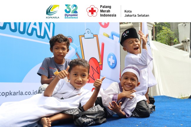 KOPKARLA Berkolaborasi Bersama PMI Jaksel Gelar Baksos Khitanan Massal