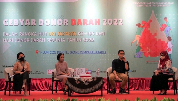 Angkat Tema 'Jakarta Sehat dengan Donor Darah' Talkshow di Gebyar Donor Darah PMI DKI