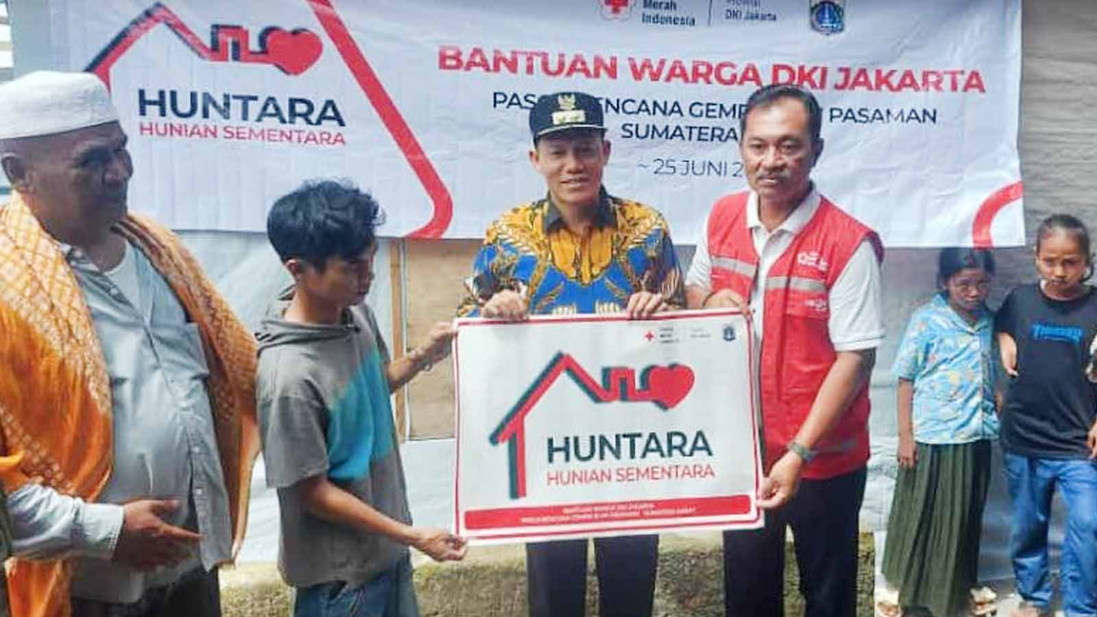 Bantuan Huntara Warga Jakarta untuk Terdampak Gempa Bumi Sumbar Diresmikan