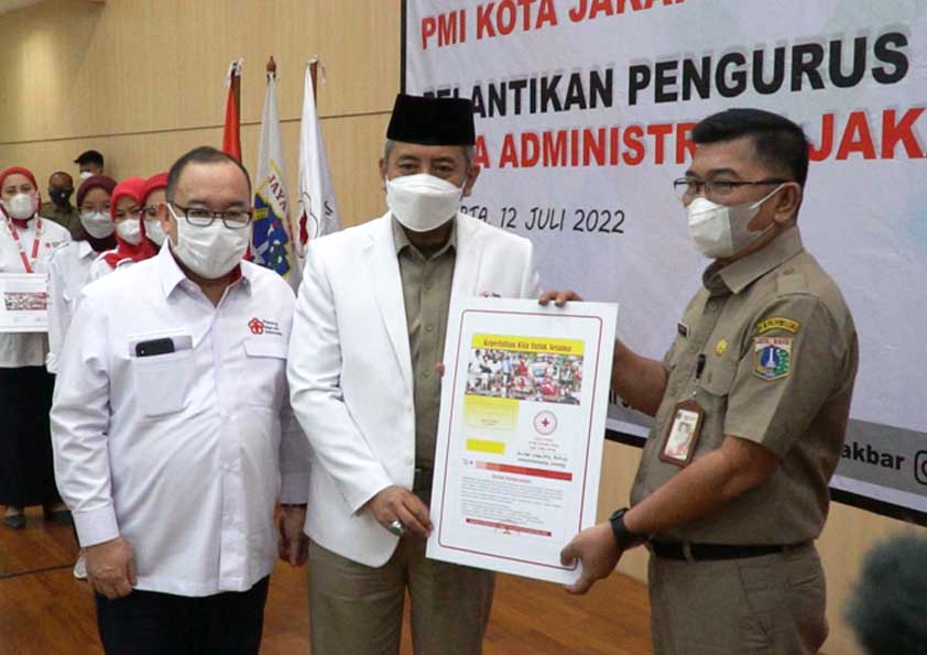 Panitia Bulan Dana Dikukuhkan, PMI Jakarta Barat Pasang Target Rp. 6 Milyar