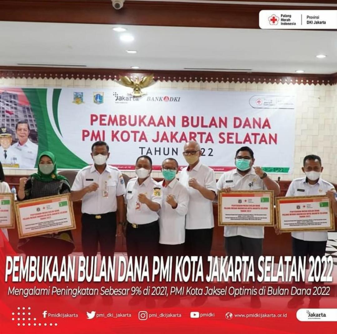 Munjirin Ajak Masyarakat Jaksel Untuk Peduli Pada Bulan Dana PMI Tahun 2022