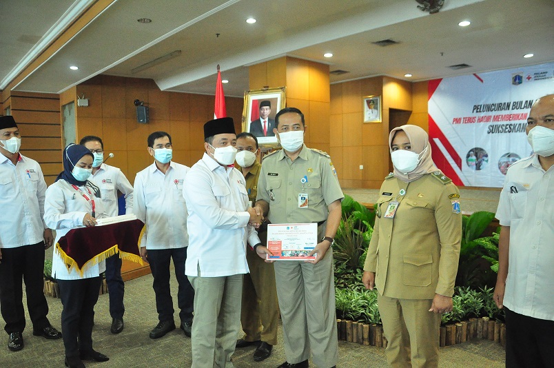 Kupon Bulan Dana PMI Jakut Diluncurkan, Sekko Jakarta Utara :  Perlu Adanya Inovasi Dalam Penggalangan Bulan Dana PMI