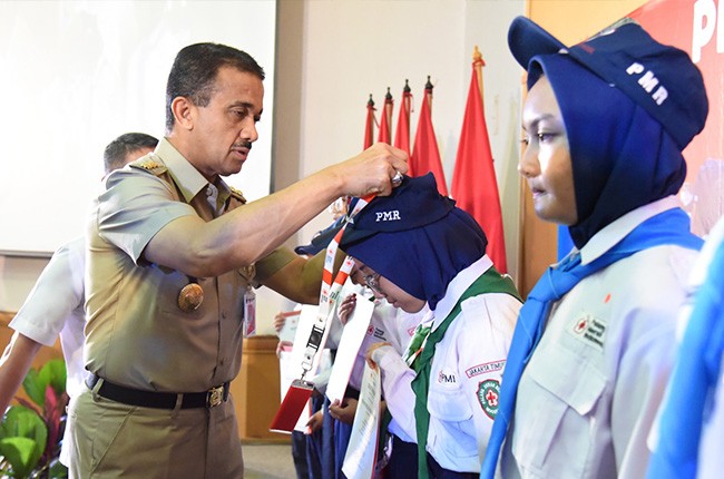 Transformasi Digitalisasi, PMI Kota Jakarta Timur Kembali Gelar Pelantikan 10.326 Anggota PMR Secara Virtual Tahun 2024