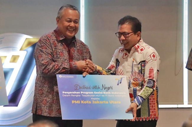 PMI Jakut Terima Bantuan Program Sosial dari Bank Indonesia