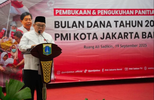 Pembukaan Bulan Dana PMI Kota Jakarta Barat, H. Beky Mardani : Sumbangan Ini Sukarela, Bukan Paksaan