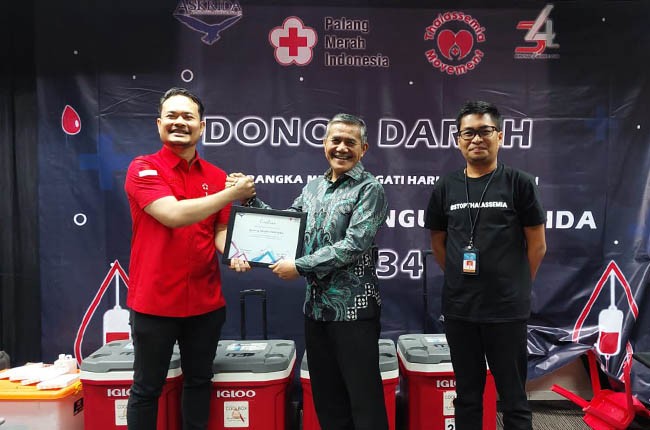 Peringati Hari Jadi Ke-34, PT. Asuransi Bangun Askrida Gandeng PMI DKI Jakarta Gelar Donor Darah