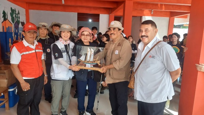 Relawan Palang Merah Korea Gelar Aksi Sosial dan Kuliner di Pulau Untung Jawa