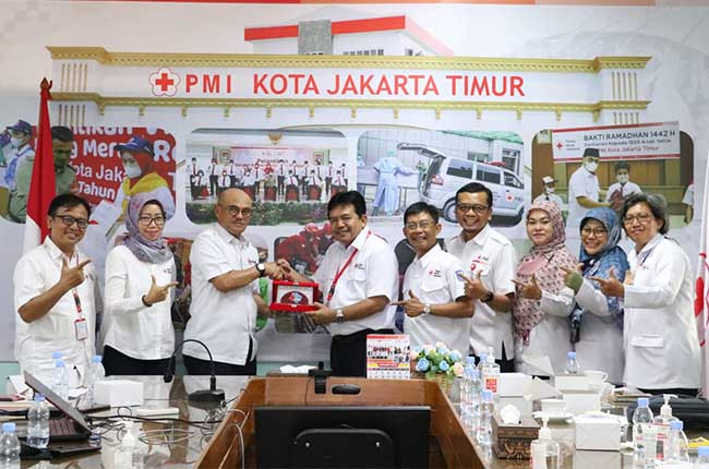 Diskusi Pengembangan TUK, PMI Kota Bandung Sambangi PMI Kota Jakarta Timur