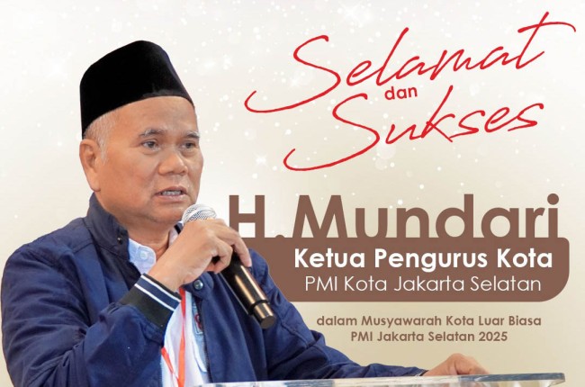 Muskotlub PMI Jaksel Usai, Mundari Terpilih Sebagai Ketua Hingga 2027