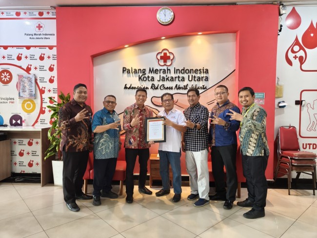 Perkuat Kolaborasi Kemanusiaan, BNI KC Tanjung Priok Kunjungi Markas PMI Jakarta Utara