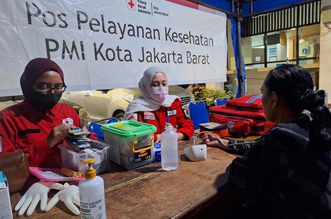 PMI Jakbar Berikan Layanan Kesehatan Di Duri Selatan
