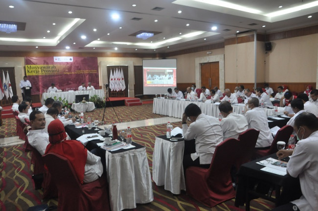 Gelar Mukerprov 2022, Rustam Effendi : Rencana Kerja PMI Tahun 2023 Mengusung Strategi “Menjadikan Organisasi Mandiri, Terdepan dan Berkualitas Baik Dalam Pelayanan”