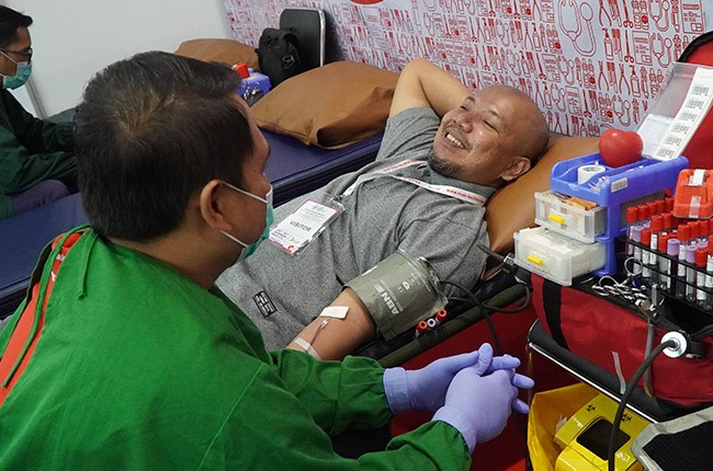 Hospital Expo 2023 : PMI DKI Jakarta Gelar Donor Darah Dan Beri Edukasi Pertolongan Pertama