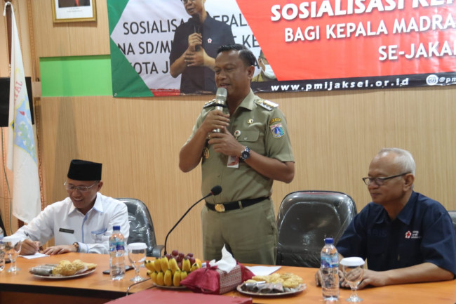 Wali Kota Jaksel, Munjirin Buka Sosialisasi Kepalangmerahan Bagi Kepala Madrasah se Jakarta Selatan