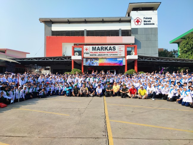 Dandim 0502 Membuka Pelaksanaan Ujian PMR Se-Jakarta UTara