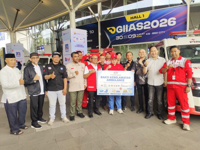 PMI DKI Jakarta Terima Bantuan Komponen Keselamatan Ambulans dari PT. Sumber Berkat Pratama