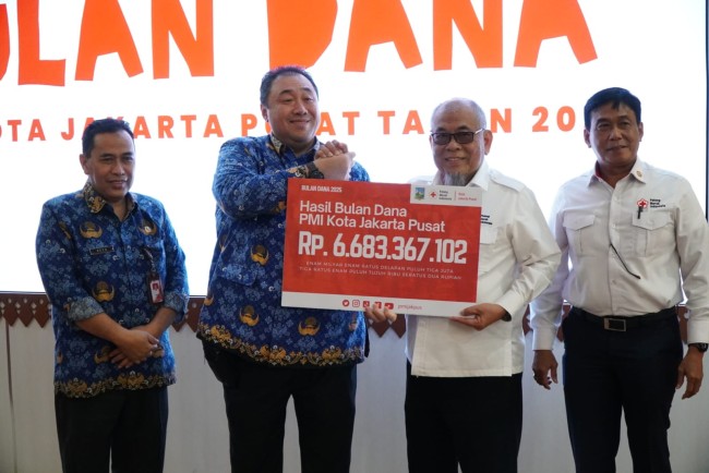 PMI Jakarta Pusat Apresiasi Dukungan Semua Pihak pada Penutupan Bulan Dana 2025