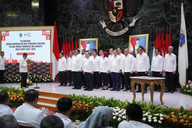 Jusuf Kalla Melantik Jajaran Dewan Kehormatan dan Pengurus Provinsi PMI DKI Jakarta Masa Bakti 2025-2030