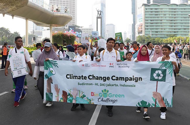 PMI Jaktim Beri Edukasi Perubahan Iklim Dengan Permainan #BinGOGREENChallenge
