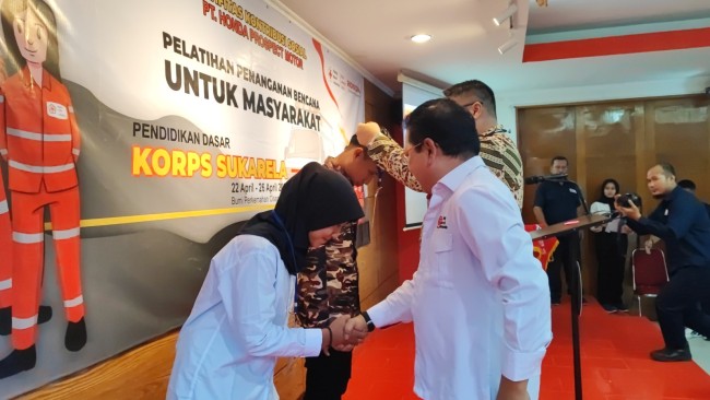 Kolaborasi Dengan Honda, PMI Jakut Gelar Pelatihan Bagi KSR dan TSR
