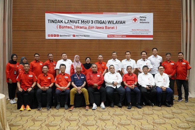 PMI DKI Jakarta, Jawa Barat, dan Banten Perkuat Sinergi Lintas Wilayah Melalui Tindak Lanjut MoU 3 Provinsi