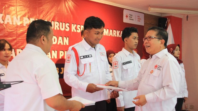 PMI Jakarta Utara Kukuhkan 13 Pengurus Relawan, Ketua Rijal Tekan Peran Pencegahan Tawuran hingga Pilah Sampah