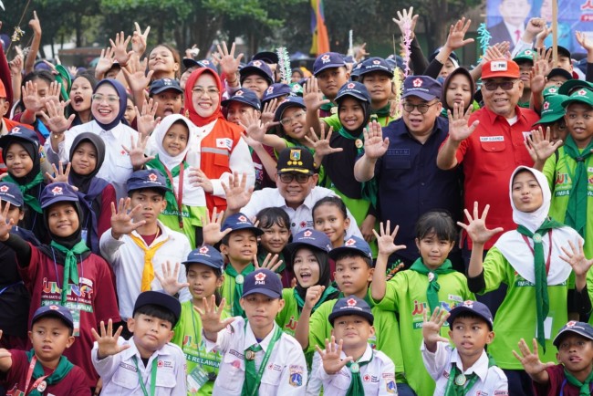 Melalui Jumtek, PMI Jakpus Siapkan PMR Menjadi Garda Terdepan Dalam Aksi Kemanusiaan