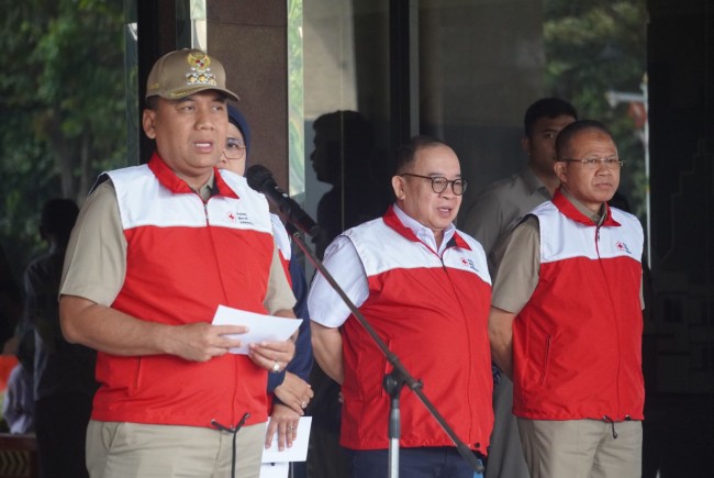Uus Kuswanto Melepas 219 Anggota PMR PMI Jakbar Untuk Mengikuti Jumbara PMR Tingkat Provinsi