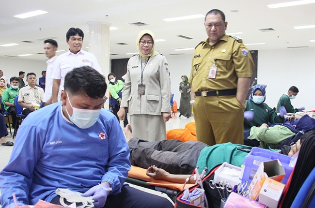 Peringati HUT Jakarta 496, Pemkot Jakut Gelar Donor Darah