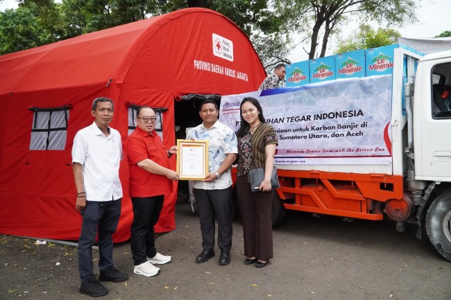 Peduli Banjir Sumatera, PT. Pelabuhan Tegar Indonesia Salurkan Bantuan Kemanusiaan Melalui PMI Provinsi DKI Jakarta