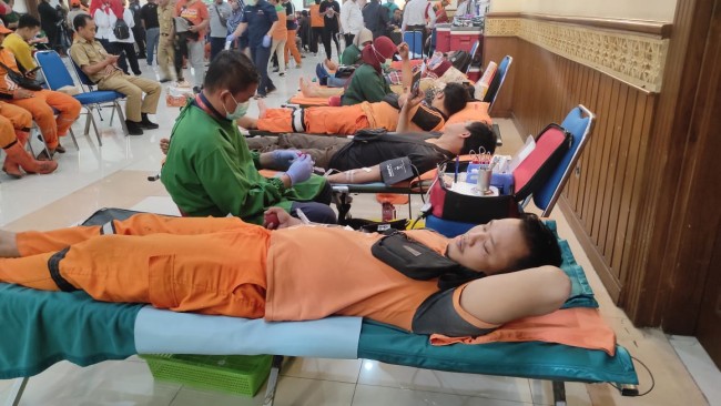 Sambut HUT Jakarta Ke-497 Dan Peringati Hari Palang Merah Sedunia, PMI Jakpus Gelar Semarak 1.000 Kantong Darah