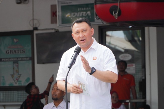 Wali Kota Jakarta Utara, Hendra Hidayat Membuka Ujian PMR se Jakarta Utara