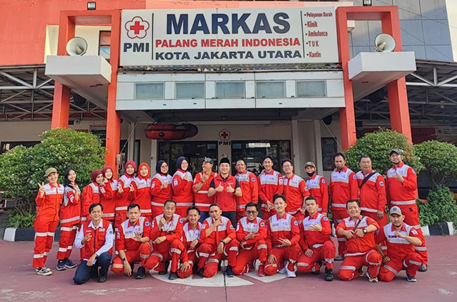 Palang Merah Indonesia (PMI) Kota Jakarta Utara Dirikan Posko dan Mengerahkan 30 Relawan Pada Masa Arus Mudik Idul Fitri 1446 H