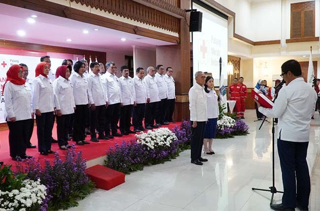 Pelantikan Pengurus  Dan Dewan Kehormatan PMI Kota Jakarta Pusat Periode 2023-2028