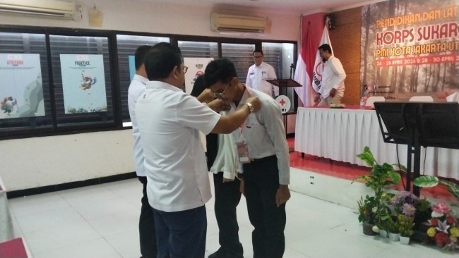 Ketua PMI Jakut Buka Diklat KSR, 38 Peserta Disiapkan Hadapi Risiko Bencana