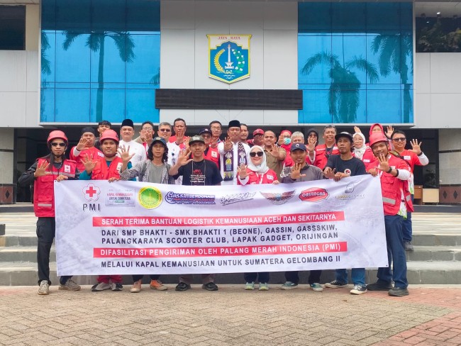 Yayasan Pendidikan Bhakti dan Komunitas Salurkan 4,2 Ton Bantuan ke Sumatera Melalui PMI Jaktim