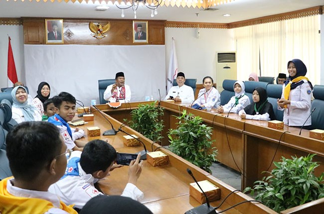 Askesra Kota Jakarta Timur Lepas 11 Anggota PMR Jaktim Untuk Mengikuti Jumbara Nasional Di Lampung