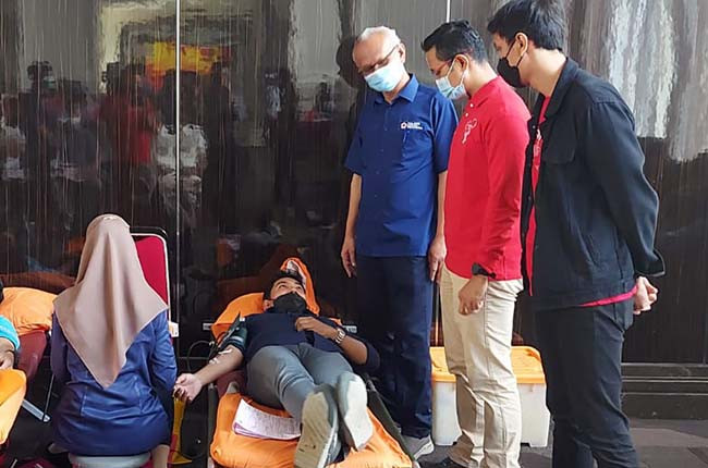 PMI Kota JakSel Monitoring Giat Donor Darah Di Mall Kokas