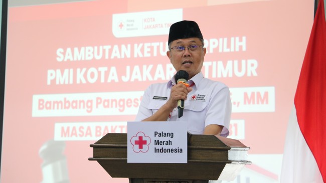 Bambang Pangestu Aldryan Terpilih Aklamasi Pimpin PMI Jakarta Timur
