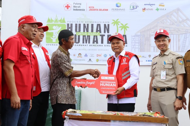 PMI Jakarta Selatan Resmikan Rumah Tumbuh Bagi Penyintas Bencana Hidrometeorologi di Malalak, Kabupaten Agam