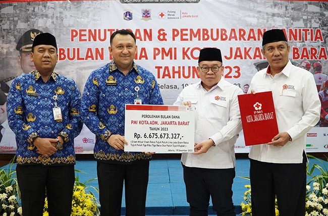 Bulan Dana PMI Jakbar Capai Target, Uus Kuswanto : Donasi Yang Diterima Agar Dimanfaatkan Sebaik-baiknya Dalam Gerakan Kemanusiaan