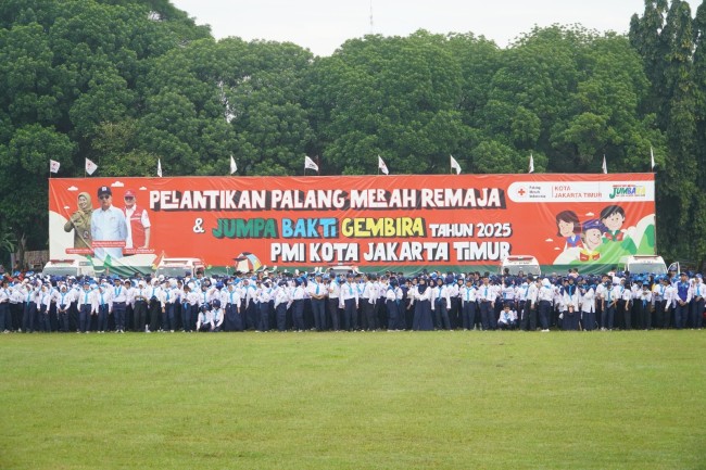 Ribuan Anggota PMR Ikuti Pelantikan dan Jumbara PMR PMI Kota Jakarta Timur Sebagai Ajang Kreativitas, Jalin Persahabatan dan Raih Prestasi