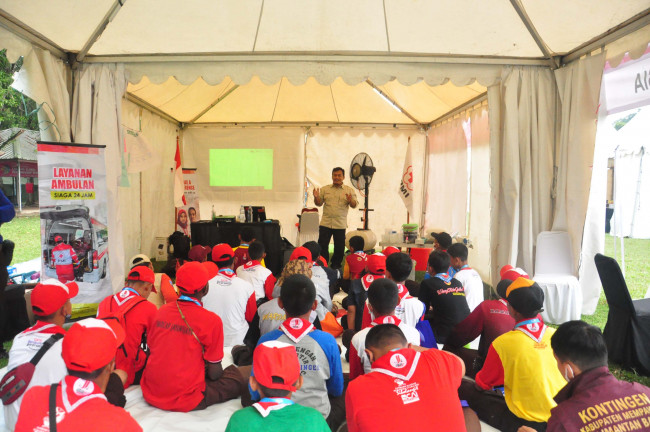 PMI DKI Jakarta Beri Edukasi Cara Pengolahan Air Bersih Pada Jambore Nasional XI Kwarnas Gerakan Pramuka