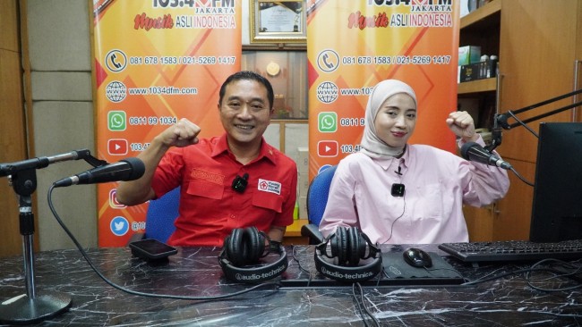 PMI DKI Jakarta Ajak Masyarakat Lewat Radio DFM, Untuk DUkung Bulan Dana PMI 2025