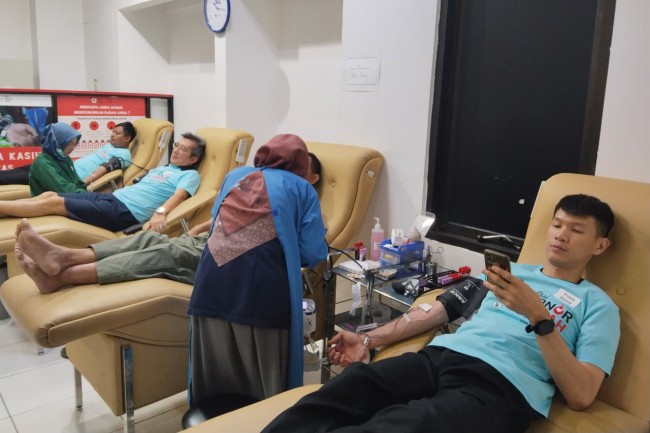 Aksi Donor Darah Kolaborasi IKPI Dengan PMI Jakut Dalam HUT IKPI Ke-60 Tahun