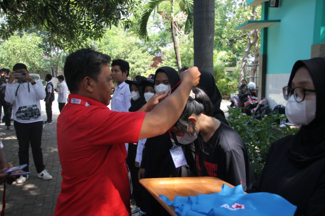 Latihan Gabungan Dan Pelantikan PMR Se Kecamatan Kelapa Gading